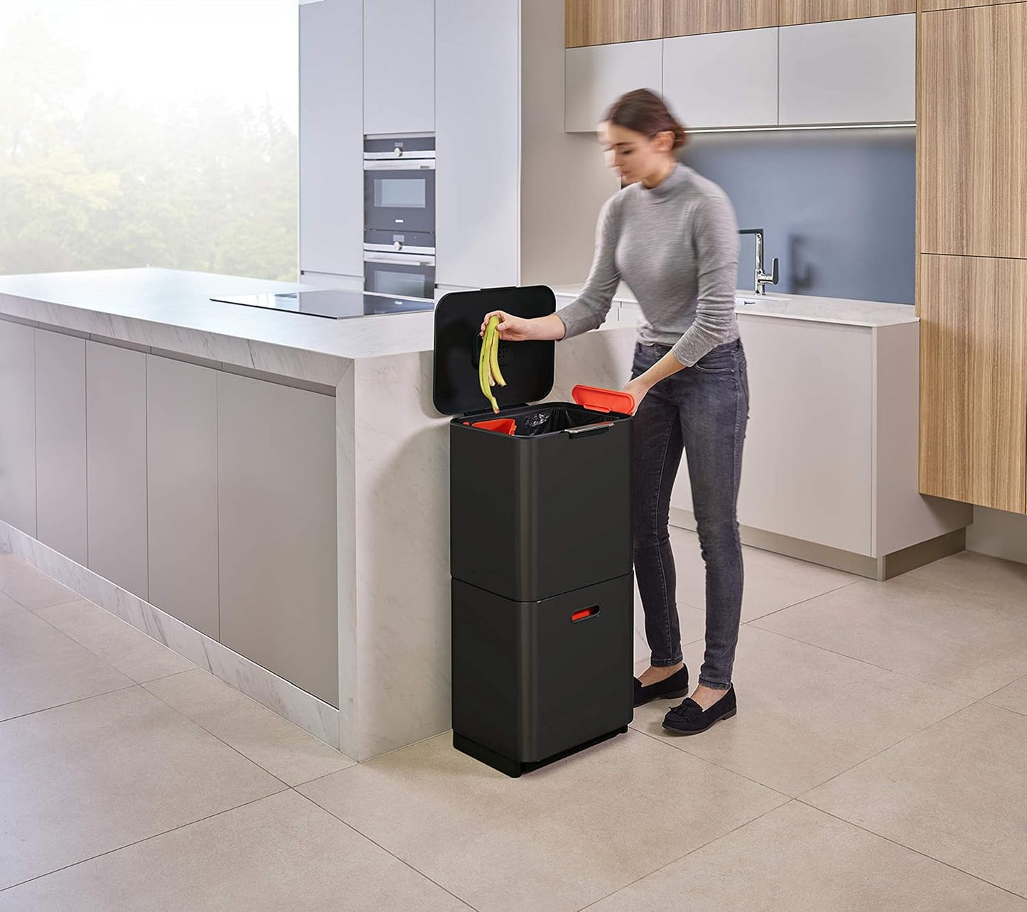 Joseph Joseph Totem Max 60L Waste Separation & Recycling Unit - Carbon Black - New Condition