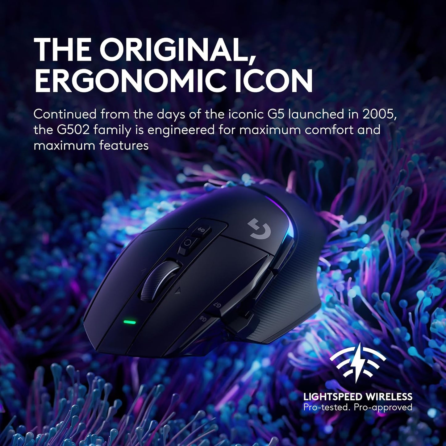 Logitech G502 X Plus Wireless Gaming Mouse – Black - New Condition