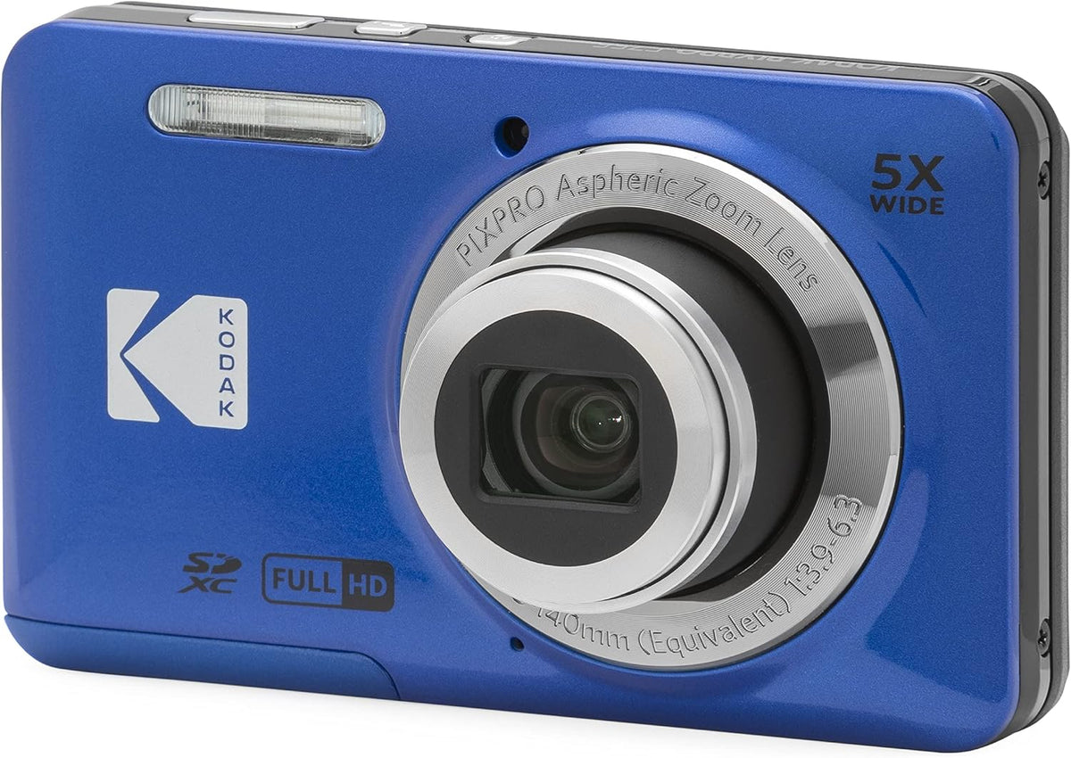 Kodak PIXPRO FZ55 Friendly Zoom 16MP Digital Camera 5x Optical Zoom – Blue - Excellent Condition
