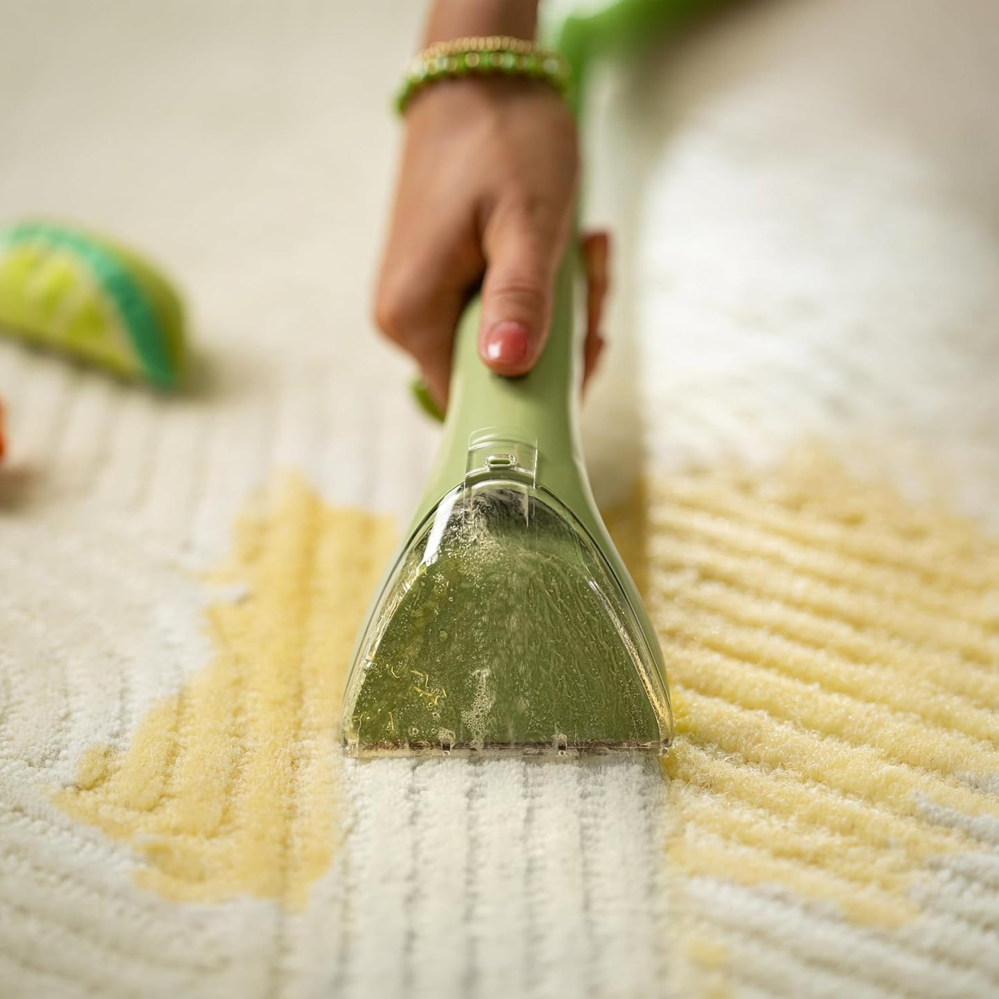 BISSELL Little Green Portable Carpet and Upholstery Cleaner 4098F Green - Excellent Condition