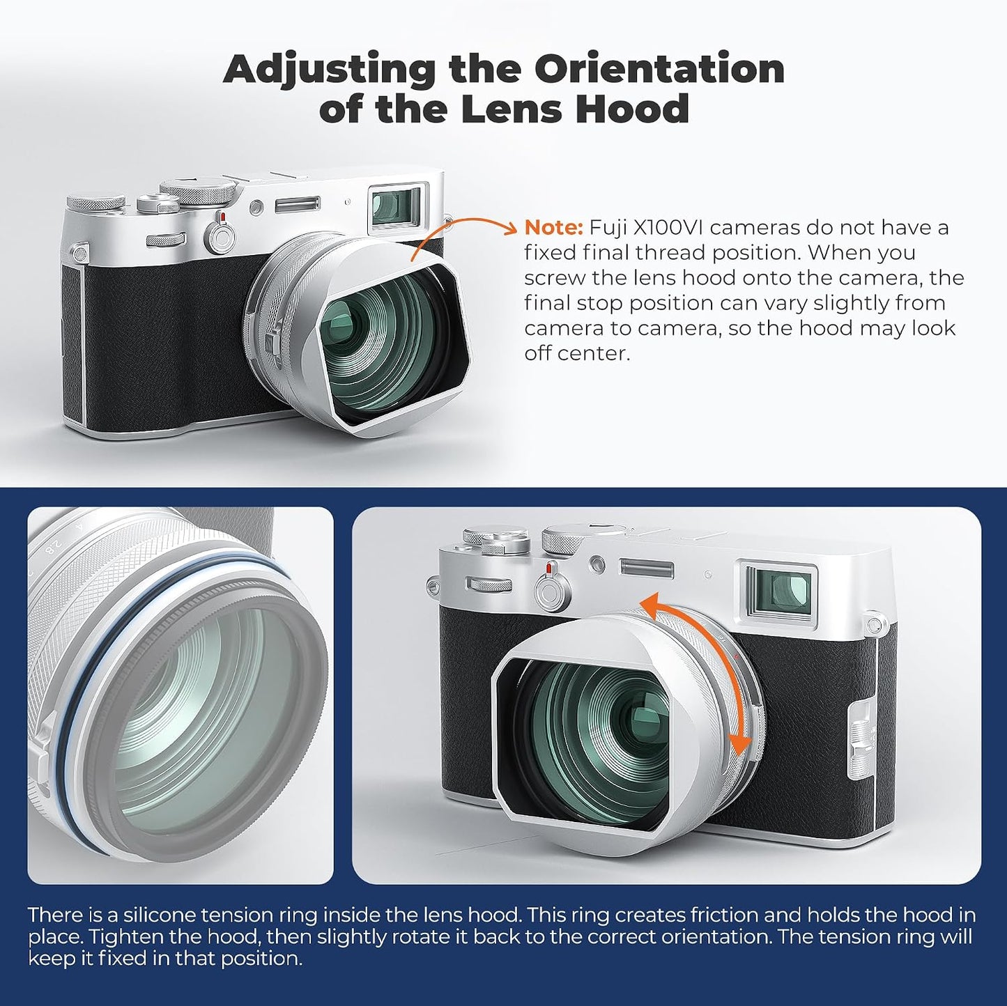 Freewell CPL/MIST 1/4 Filter Kit with Lens Hood for Fujifilm X100 Series - New Condition