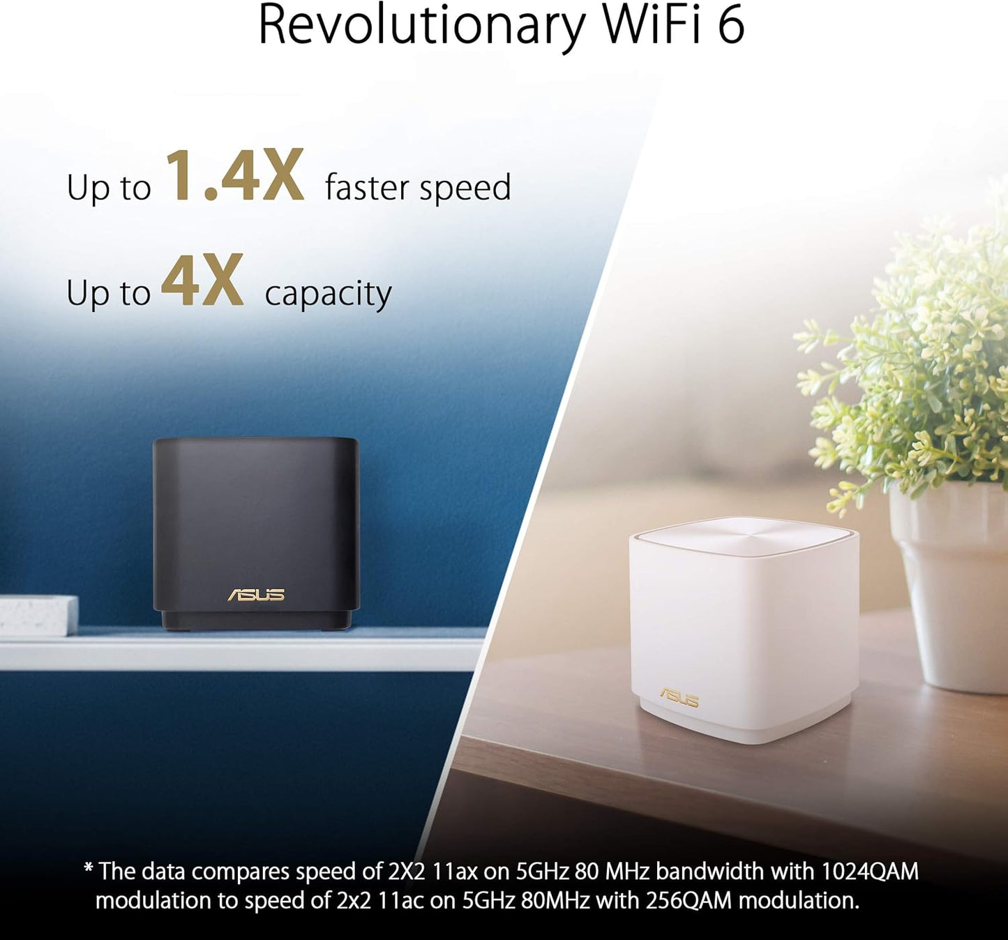 ASUS ZenWiFi XD4S AX1800 Wi-Fi 6 Mesh Router System (2 Pack) - Excellent Condition