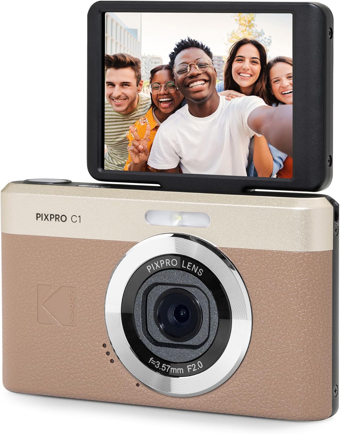 Kodak Pixpro C1 Compact Digital Camera 13MP – Brown - Excellent Condition