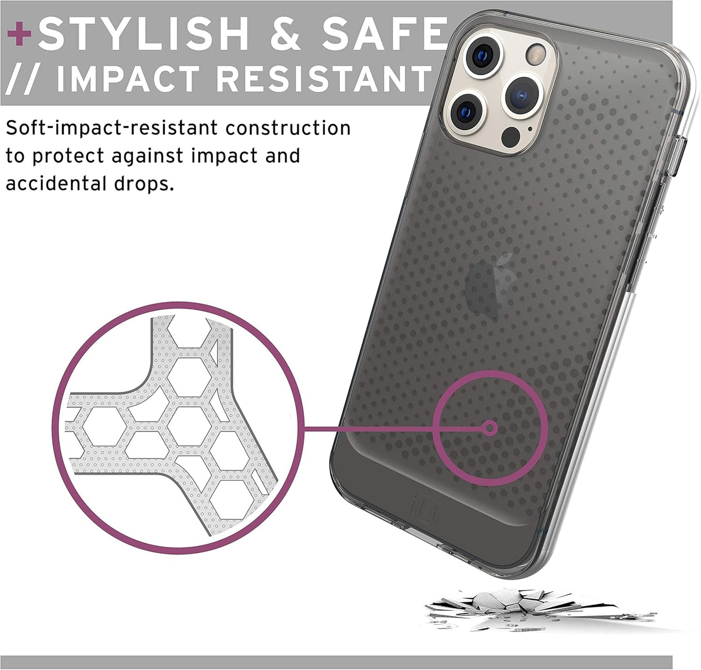 UAG U Lucent Case Compatible for iPhone 12/12 Pro 6.1" - Ash - New Condition