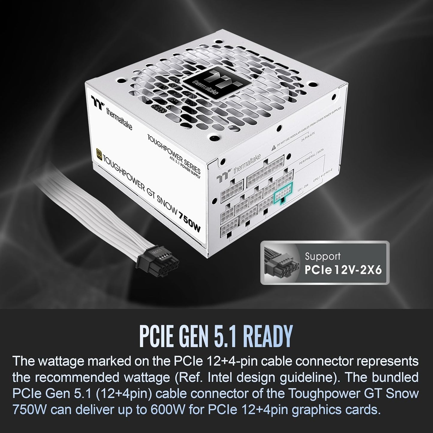 Thermaltake Toughpower GT Snow 750W 80+ Gold Fully Modular ATX 3.1 PSU - New Condition