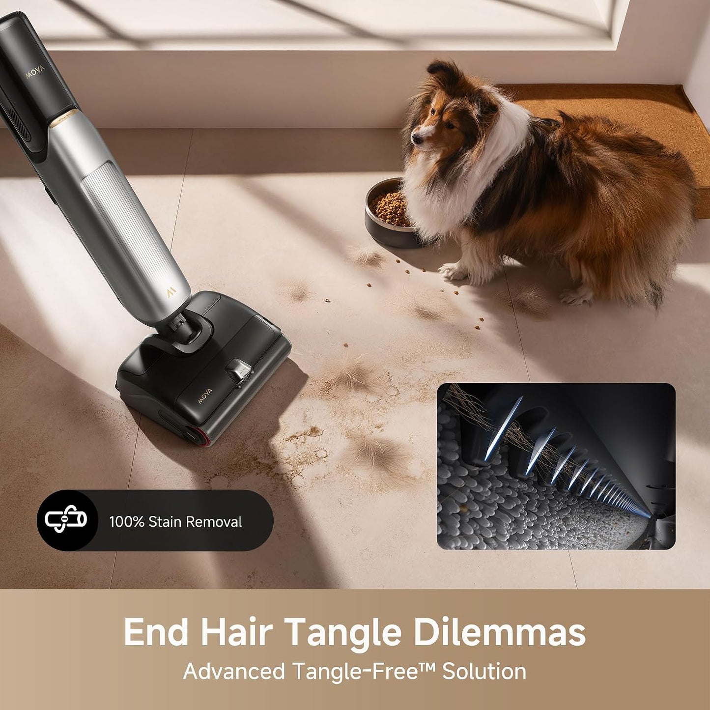 Mova X4 Pro Cordless Wet Dry Vacuum Cleaner with Hot Water Mop & Self-Cleaning - New Condition