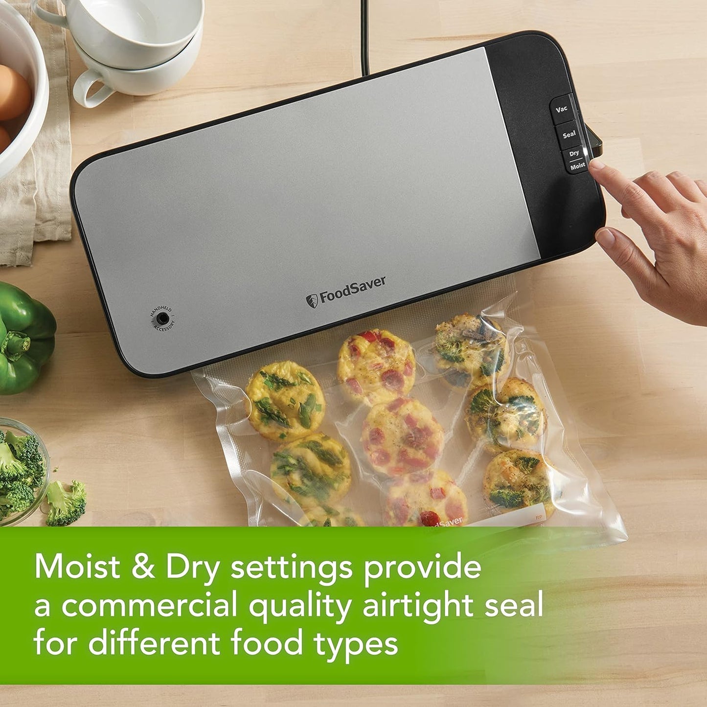 FoodSaver VS2198 Vacuum Sealer Machine with Built-In Cutter & Roll Storage - Excellent Condition