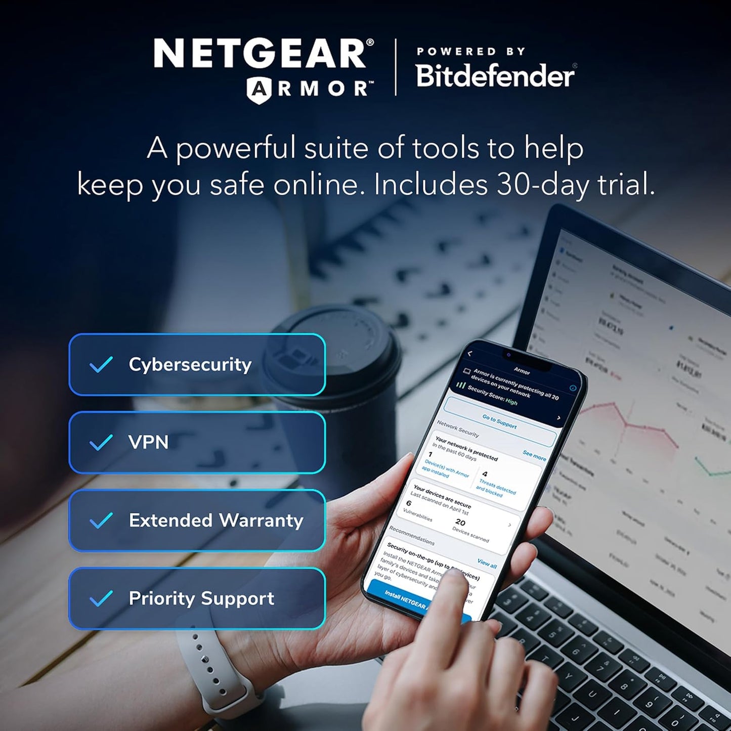 NETGEAR Orbi 770 WiFi 7 Mesh System RBE773 Router + 2 Satellites - New Condition