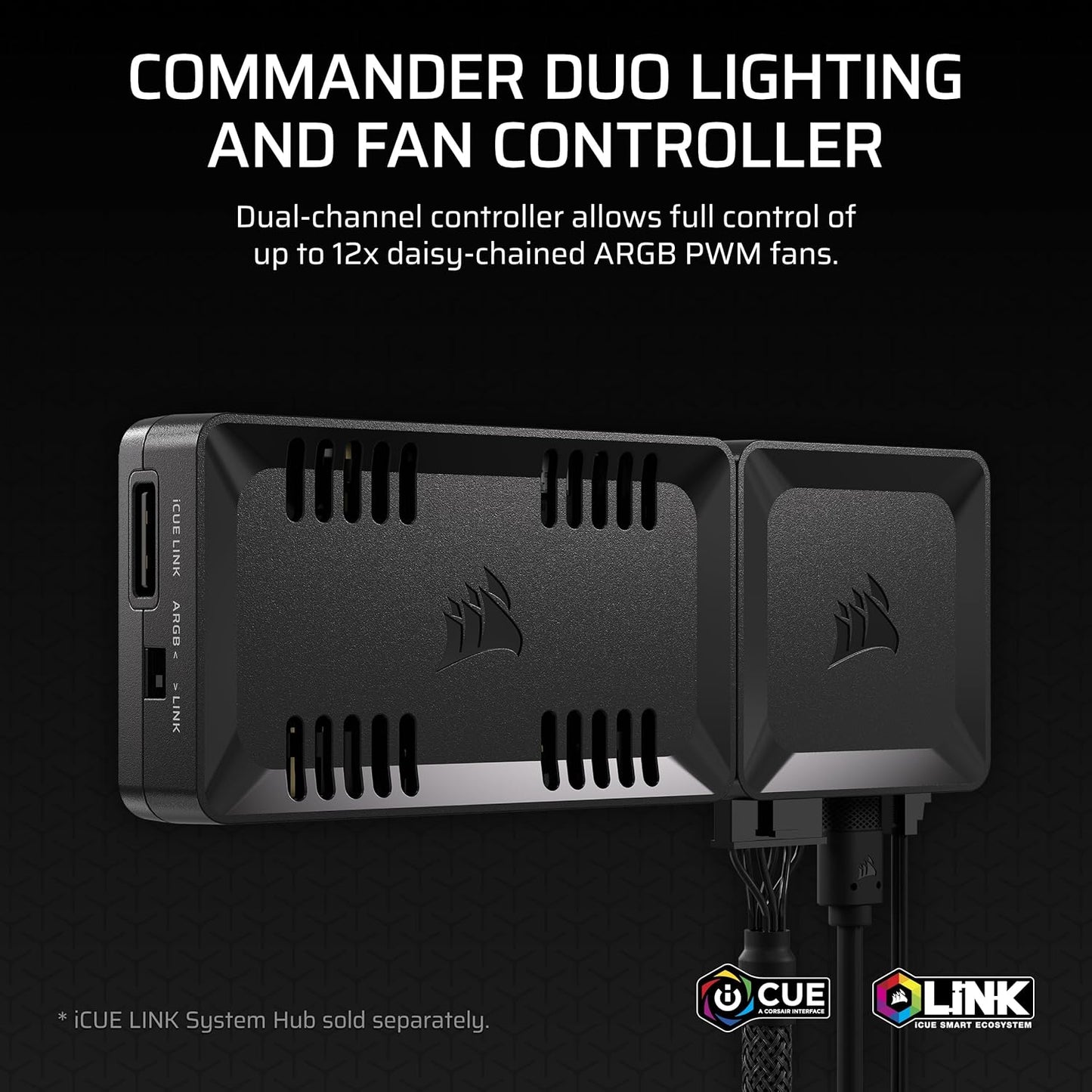 CORSAIR Commander Duo iCUE Fan Controller – Black - Excellent Condition