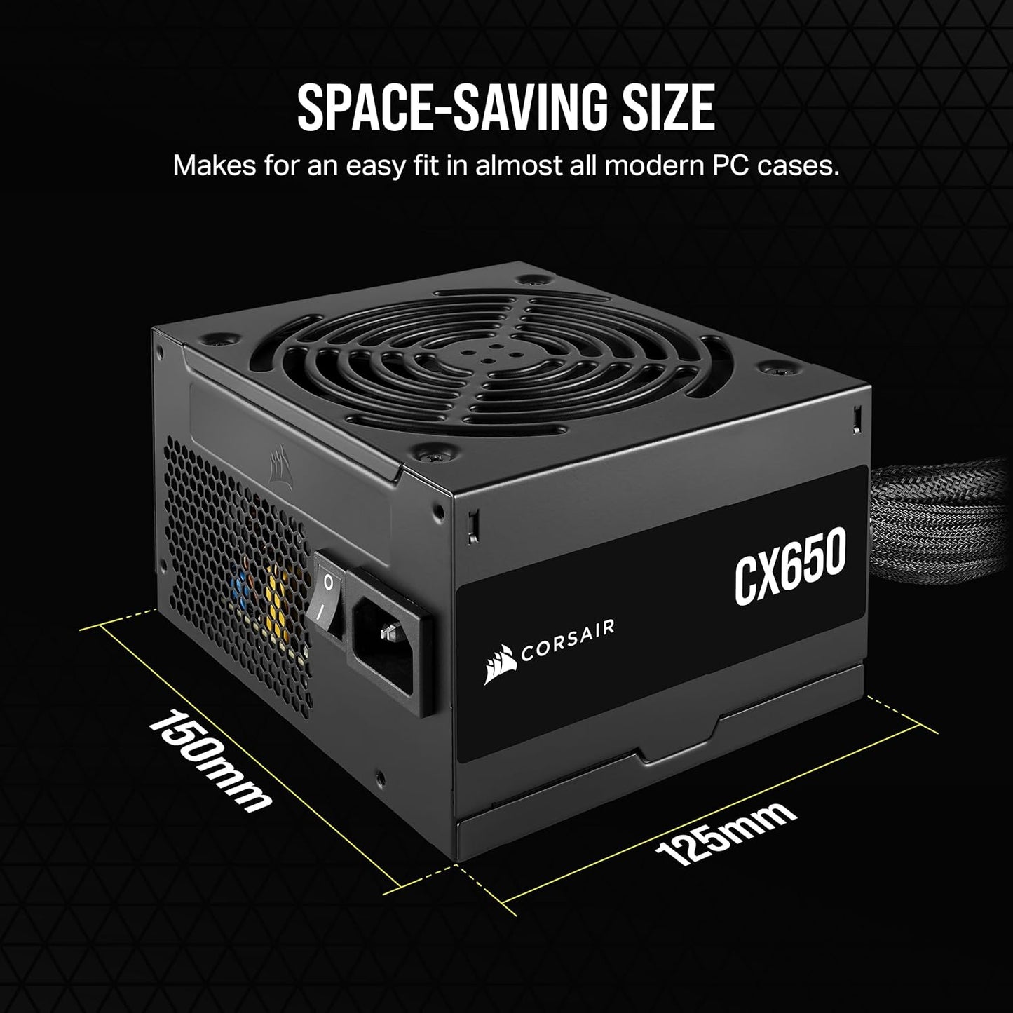 CORSAIR CX650 Power Supply – 650W Bronze - Excellent Condition