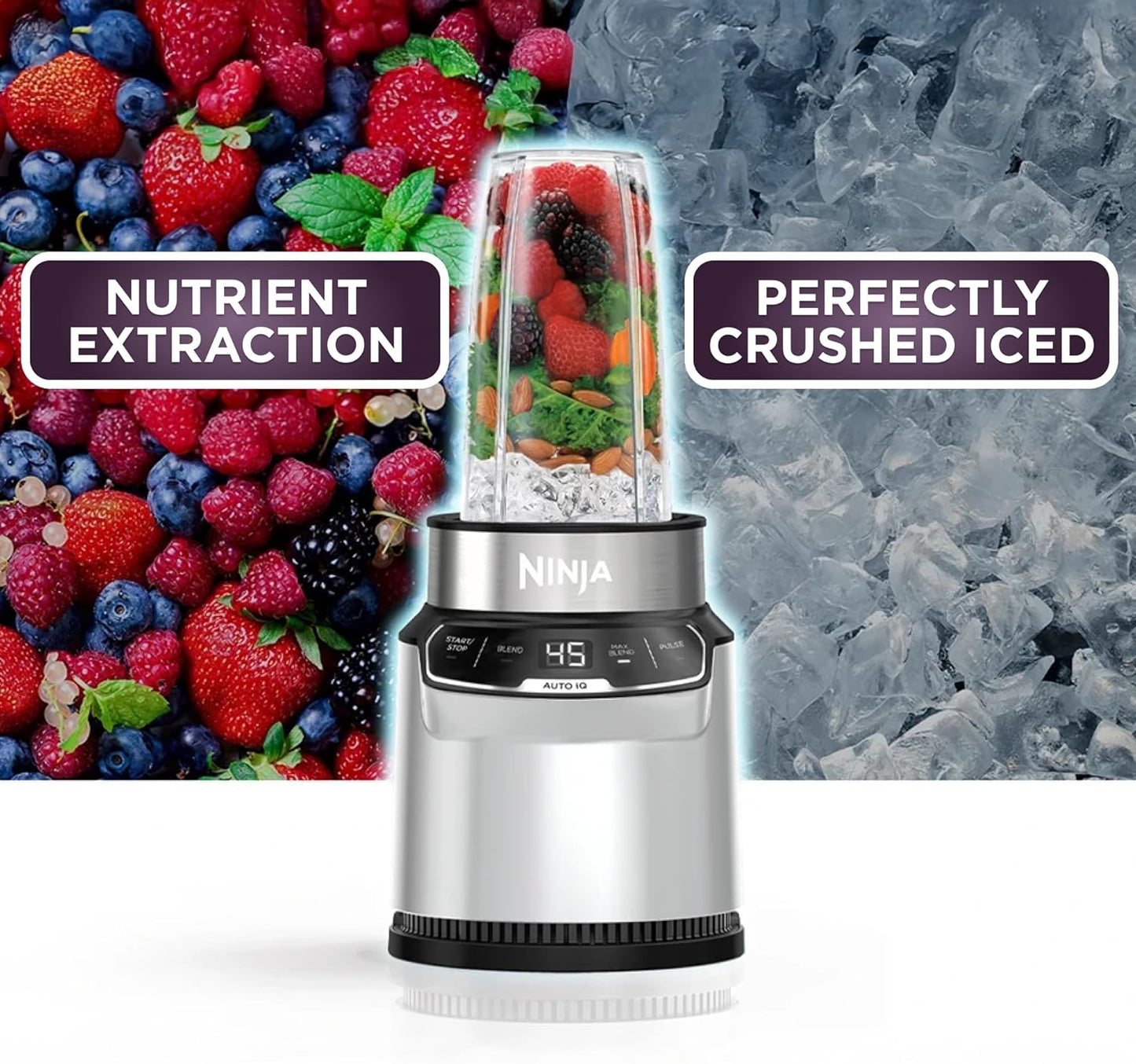 Ninja Nutri-Blender Pro 1000W with Auto-iQ Personal Blender - Excellent Condition