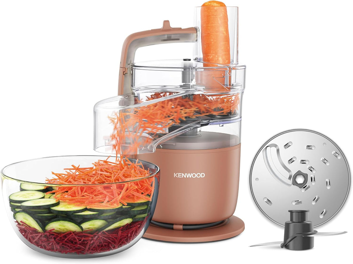 Kenwood MultiPro Go FDP22.130RD 650W Food Processor 1.3L Clay Red - New Condition