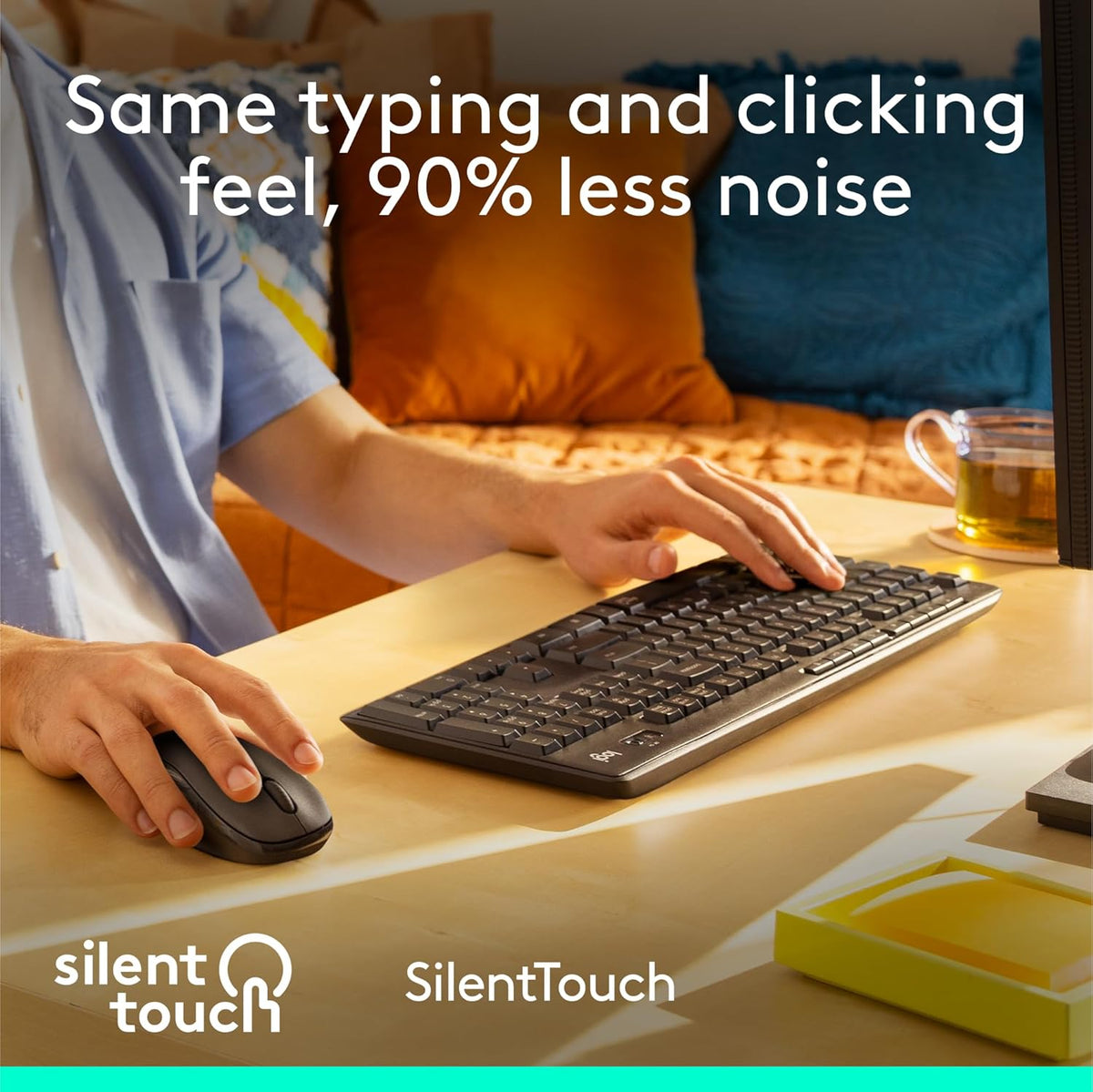 Logitech MK295 Silent Wireless Keyboard & Mouse Combo – Graphite - New Condition