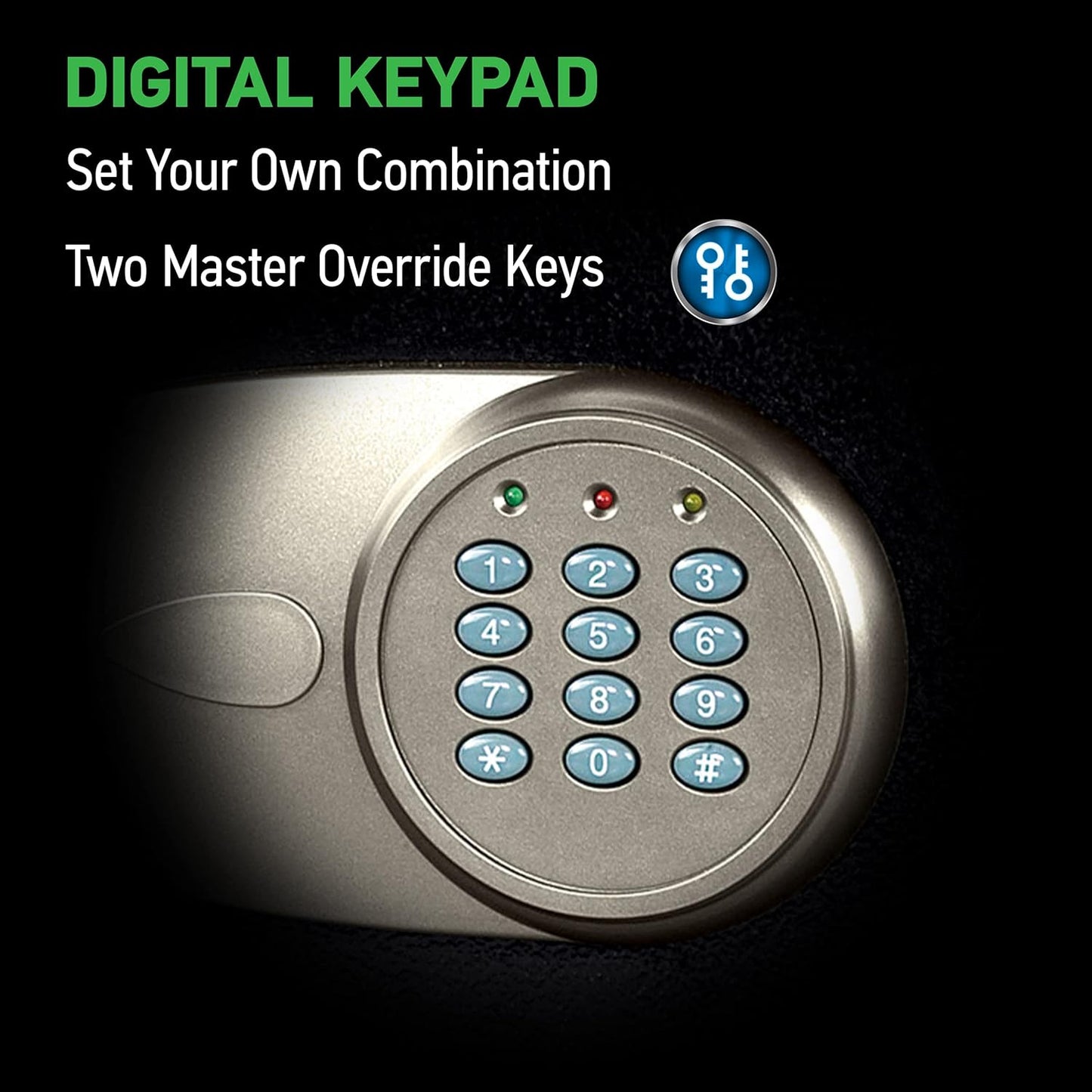 SentrySafe X055 Compact Digital Security Safe with Keypad & Override Key – 16.4L Black - New Condition