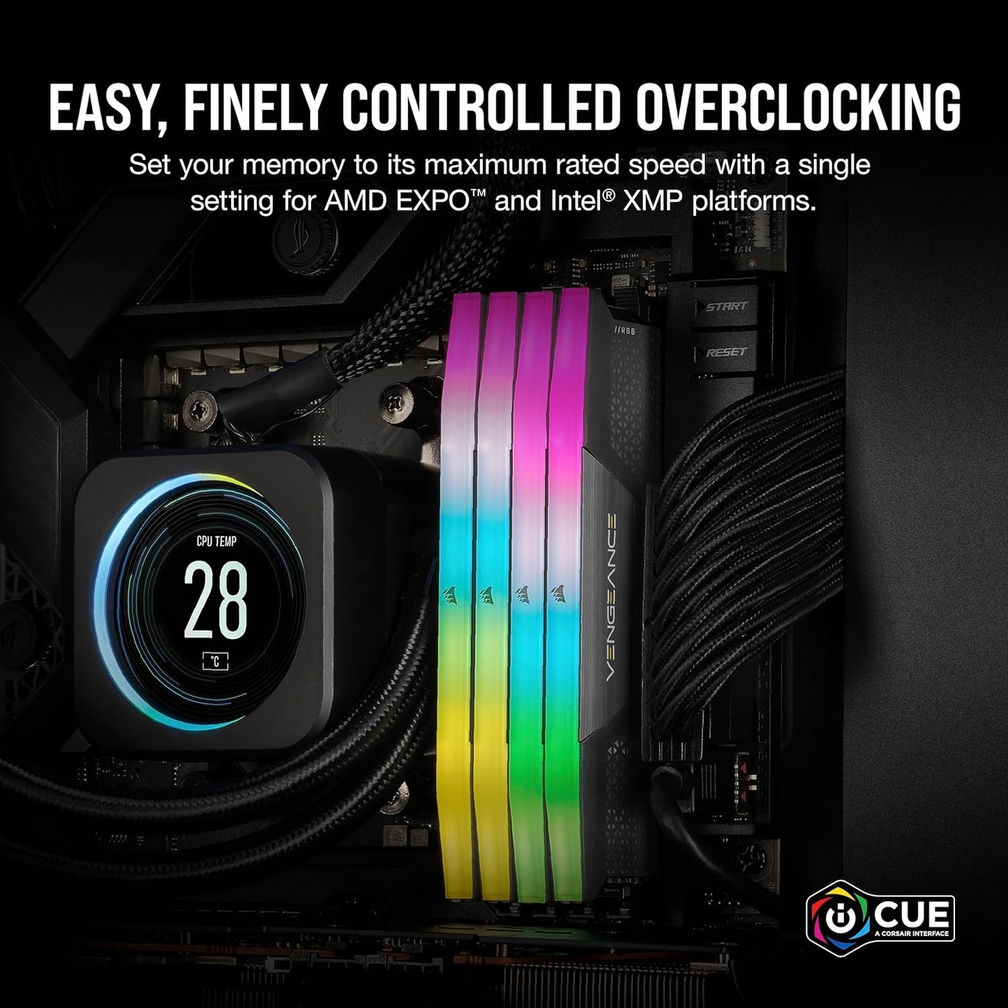 CORSAIR Vengeance RGB 96GB DDR5 RAM 6000MHz - Grey - New Condition