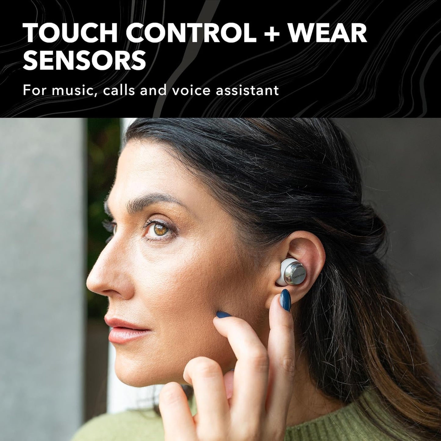 Technics EAH-AZ100 True Wireless Noise Cancelling Earbuds – Silver - Excellent Condition