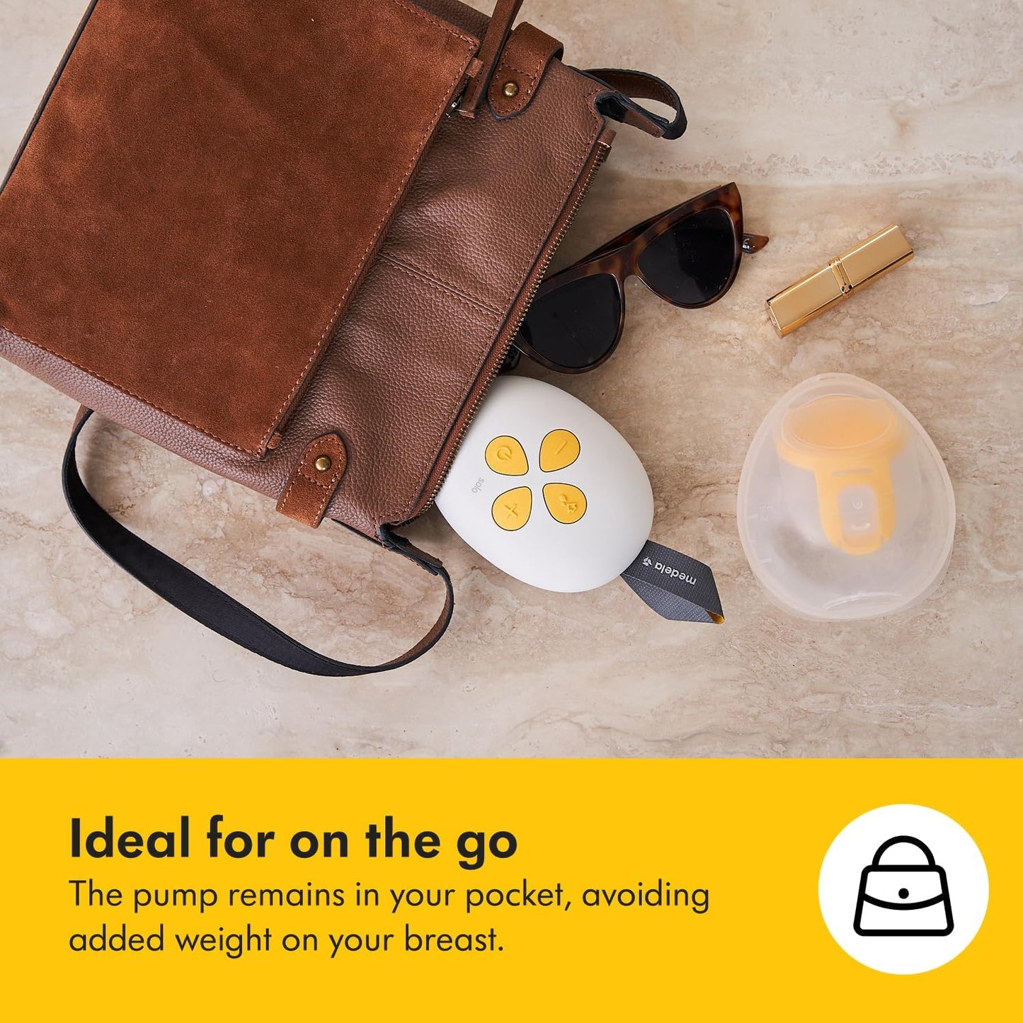 Medela Solo Hands-Free Single Electric Breast Pump Lightweight & Compact - Good Condition