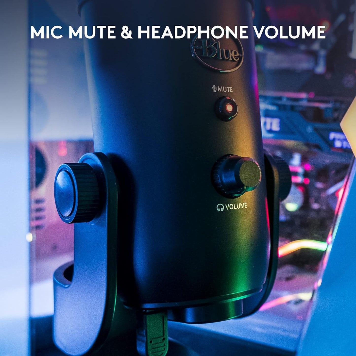 Logitech Yeti Premium Multi-Pattern USB Microphone with Blue VOICE - New Condition