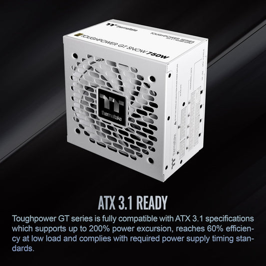 Thermaltake Toughpower GT Snow 750W 80+ Gold Fully Modular ATX 3.1 PSU - New Condition