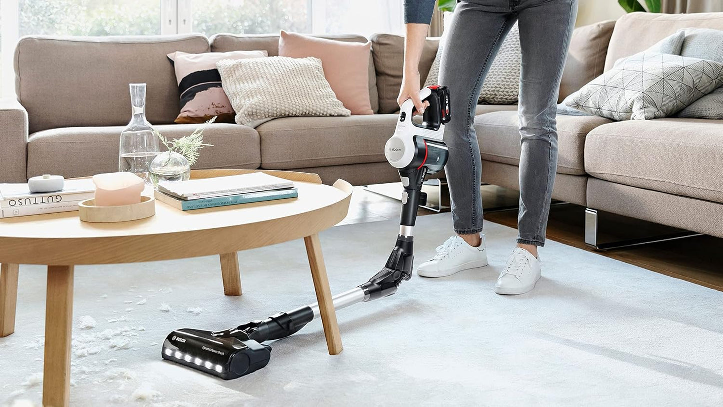 Bosch Unlimited 7 Cordless Stick Vacuum Cleaner BBS711W – 3.0Ah Battery, LED Brush, Flexible Tube - Good Condition