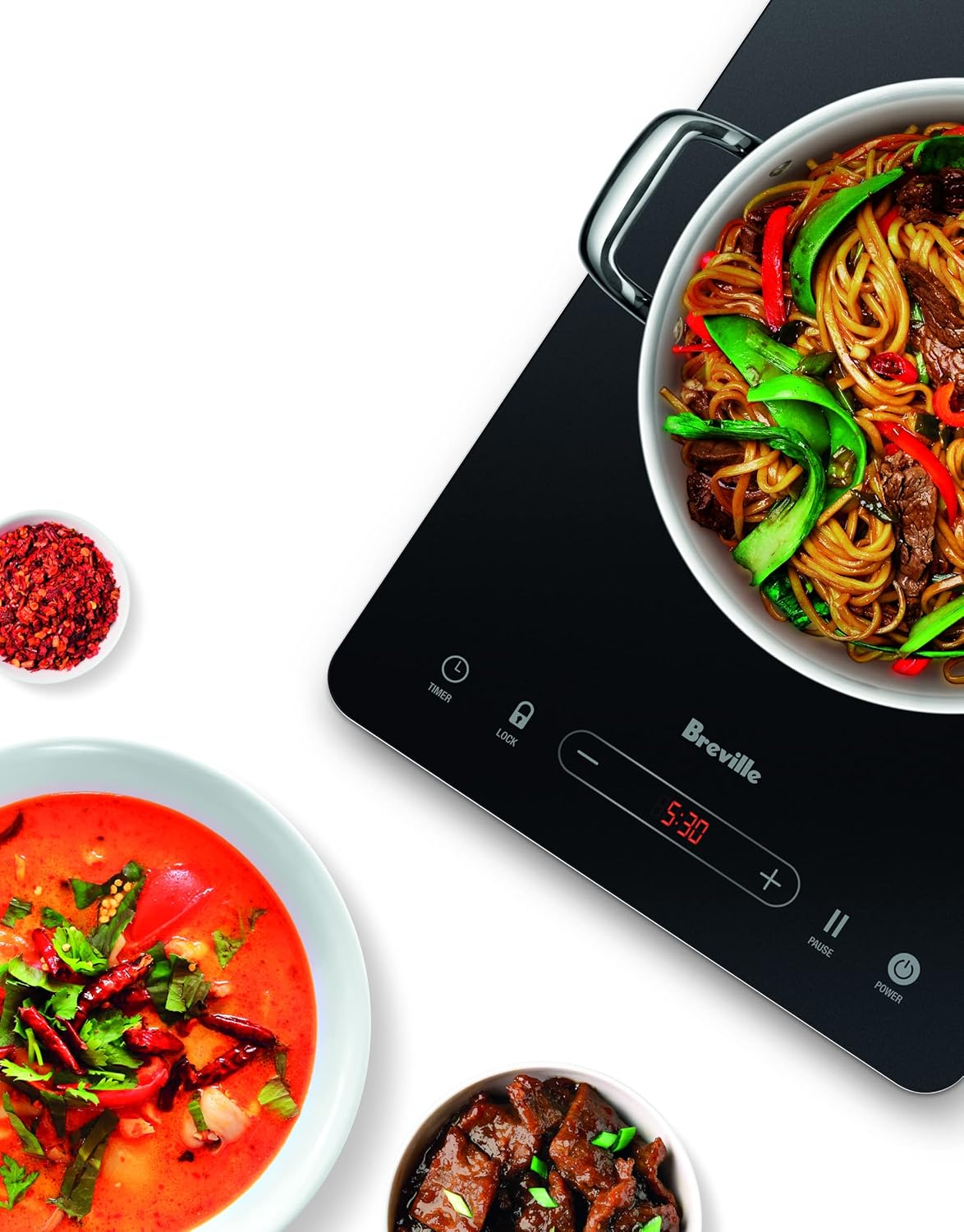 Breville the Quick Cook Go Induction Cooker, Matte Black - New Condition