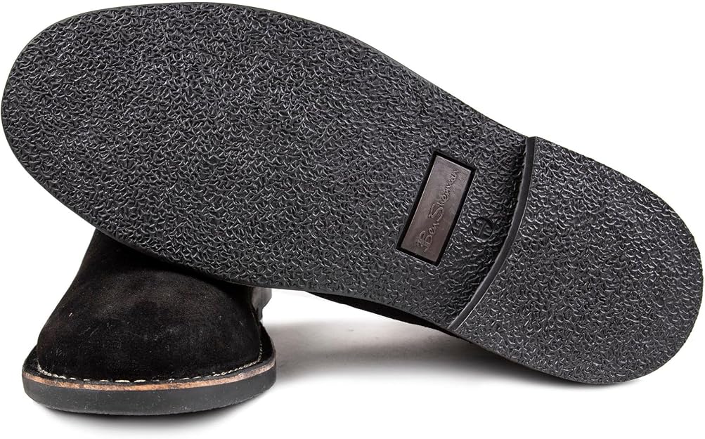 Ben Sherman Garcia Men's Suede Ankle Boots – Black - New Condition