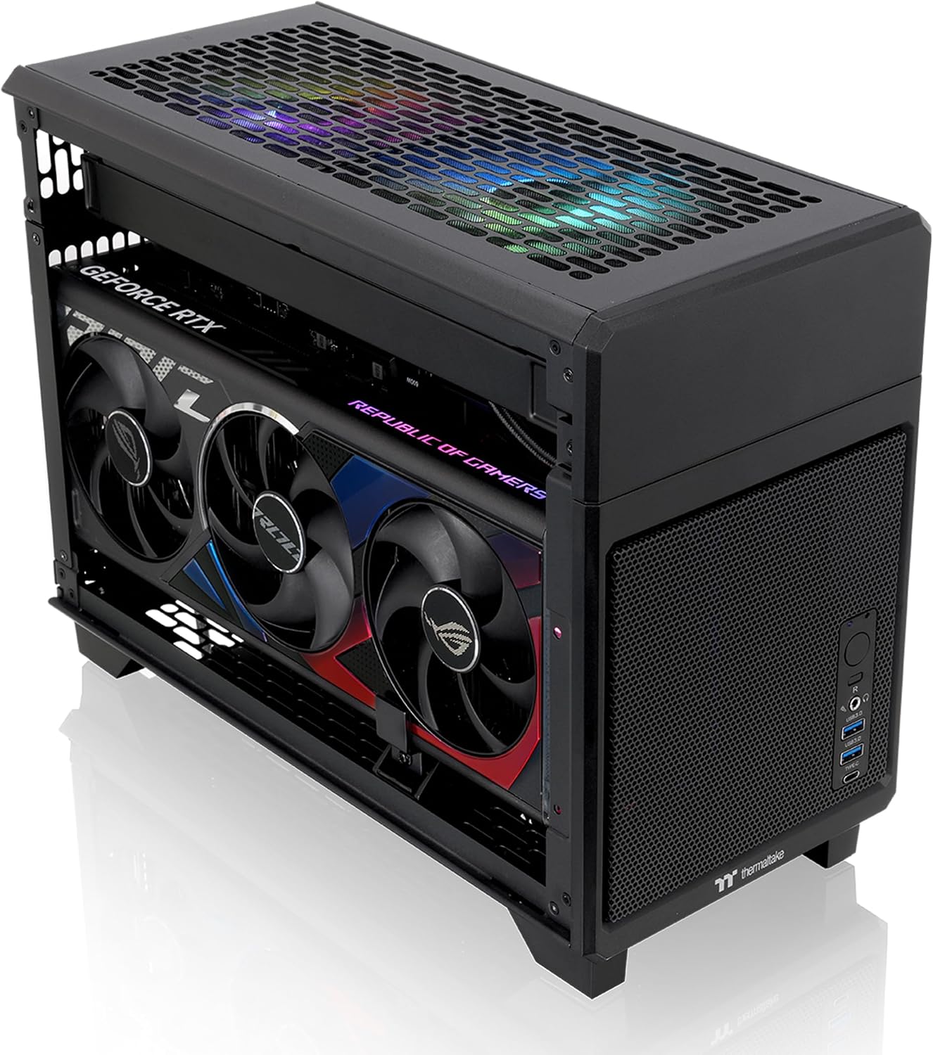 Thermaltake TR100 SFF Mini ITX PC Case - Black - New Condition