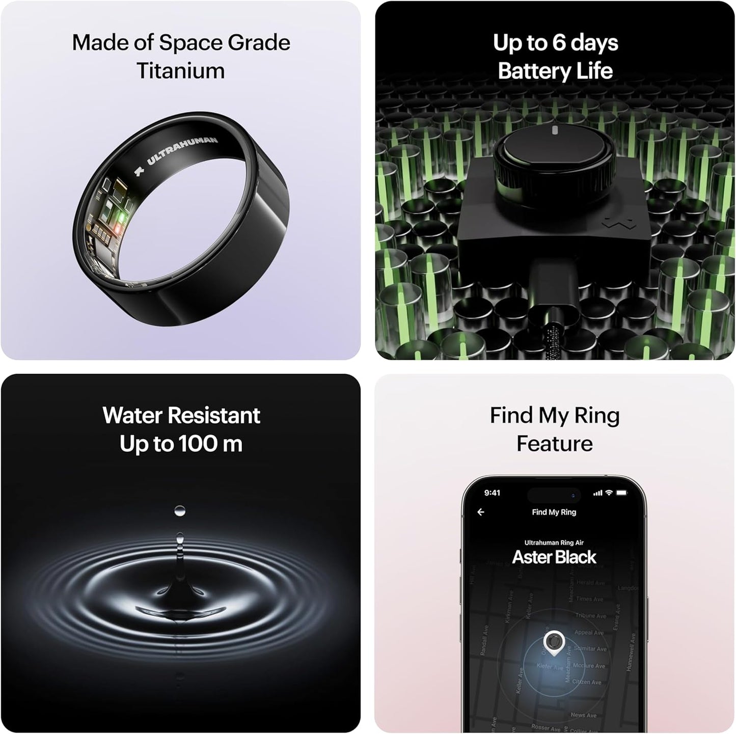 Ultrahuman Ring AIR Smart Ring for Sleep, Fitness & Health Tracking - New Condition