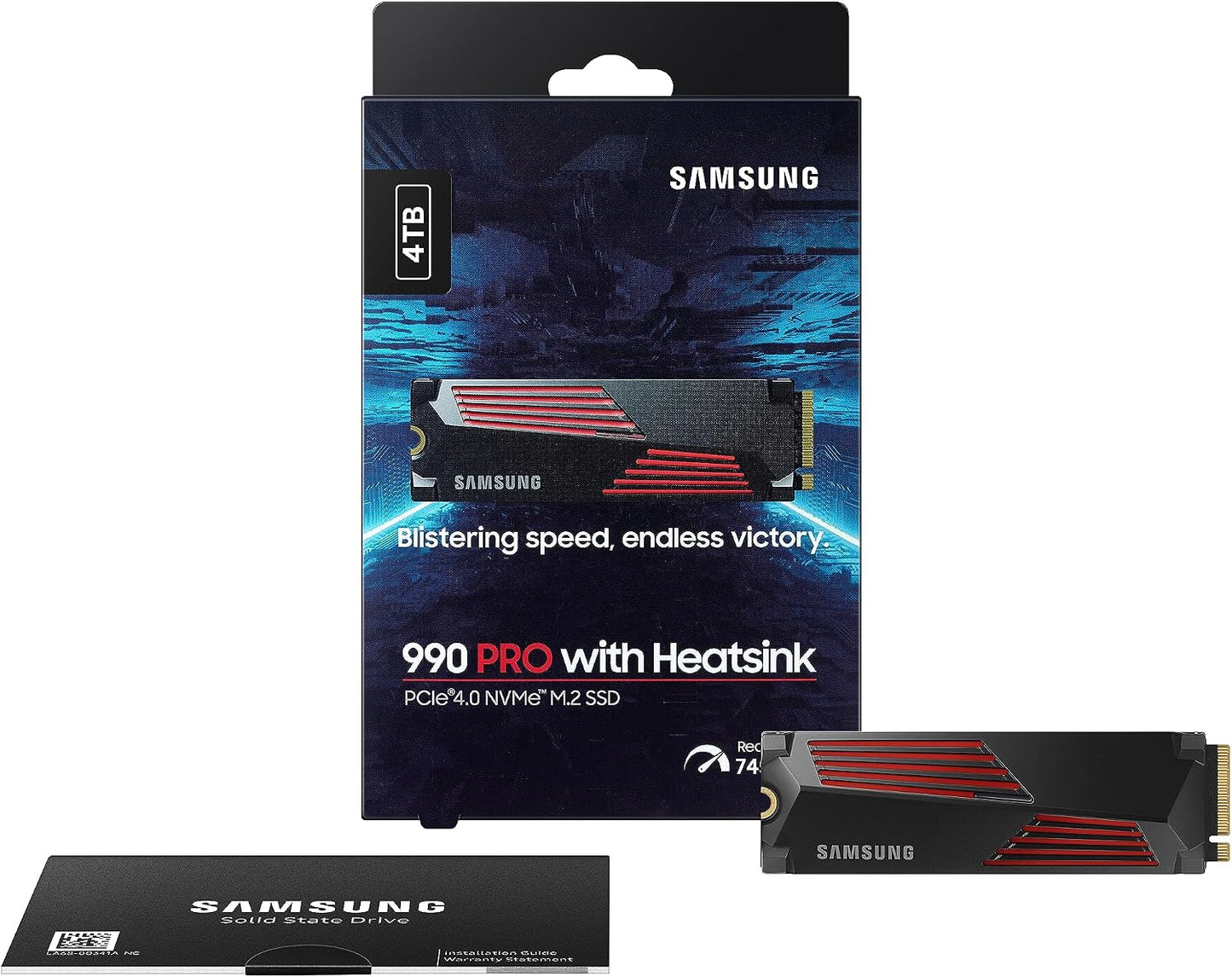 Samsung 990 PRO 4TB PCIe 4.0 NVMe M.2 SSD with Heatsink - New Condition