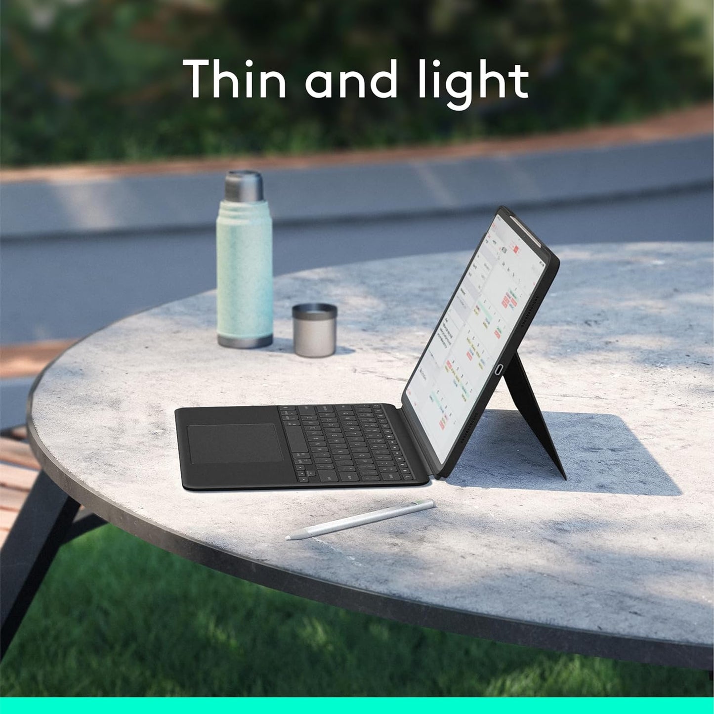 Logitech Combo Touch Detachable Keyboard Case with Trackpad for iPad Air - Excellent Condition