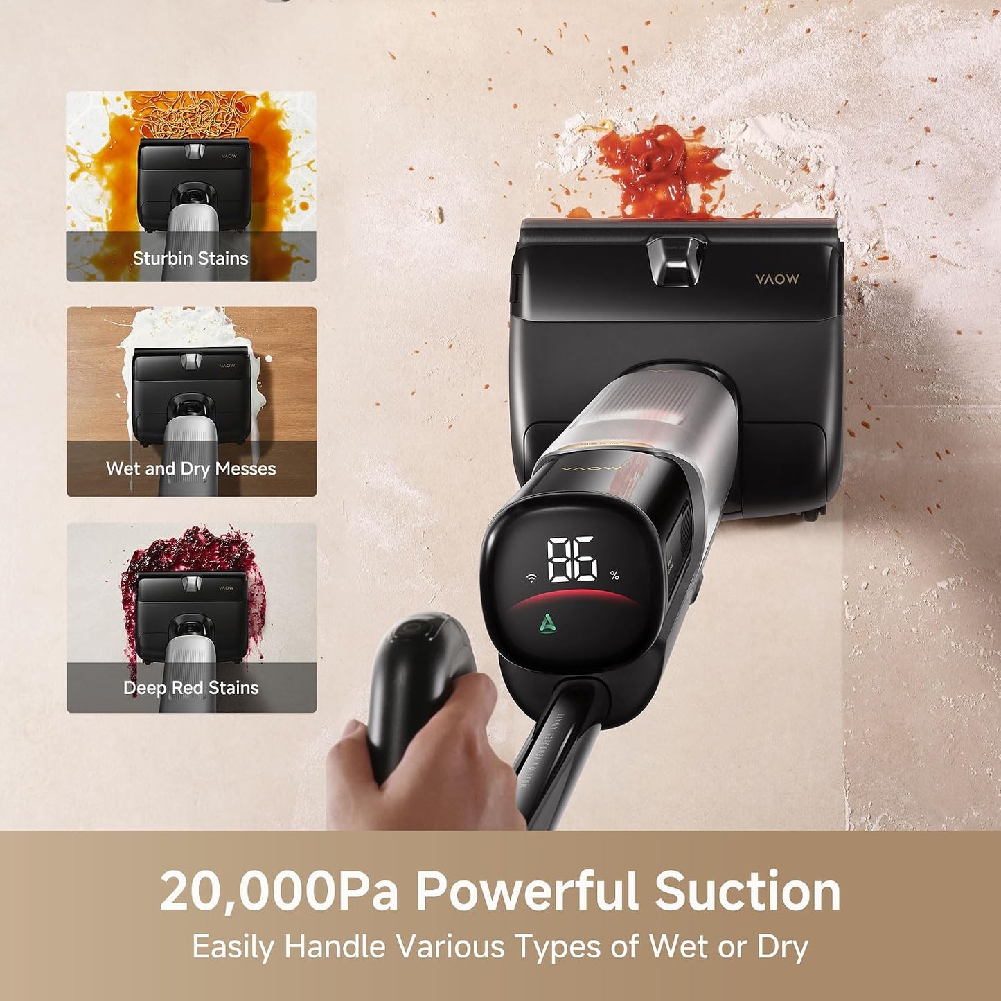 Mova X4 Pro Cordless Wet Dry Vacuum Cleaner with Hot Water Mop & Self-Cleaning - New Condition