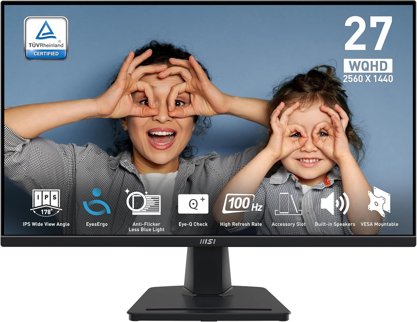 MSI PRO MP275Q 27 Inch WQHD Office Monitor - New Condition