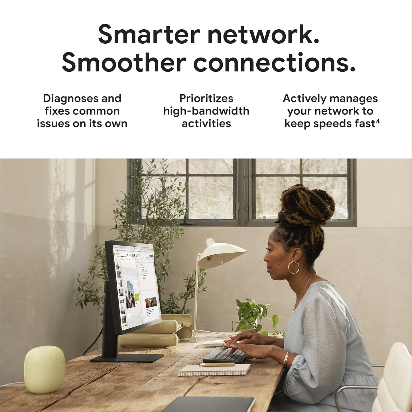 Google Nest WiFi Pro Mesh Wi-Fi 6E System – White 3 Pack - Excellent Condition