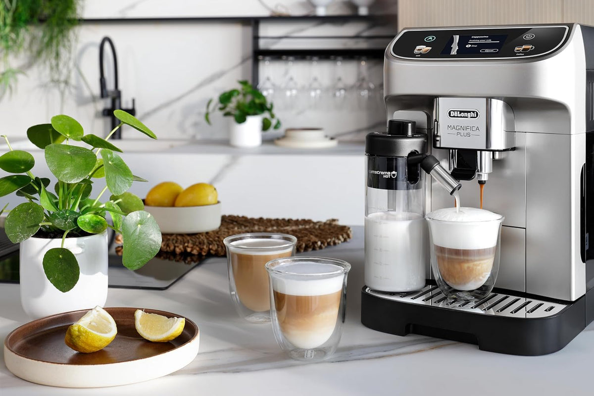 De'Longhi Magnifica Plus ECAM320.70.SB Fully Automatic Coffee Machine – Silver/Black - Excellent Condition