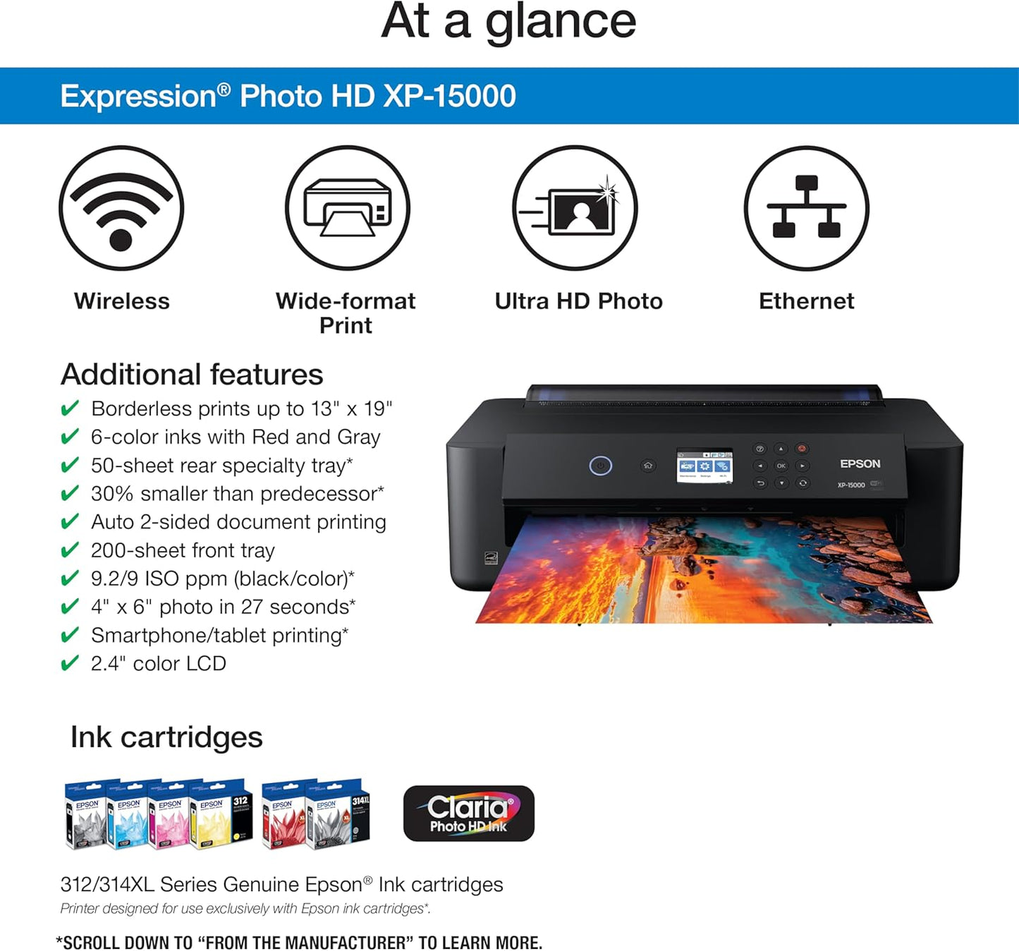 Epson Expression Photo XP-15000 A3+ Wireless Photo Printer - Excellent Condition
