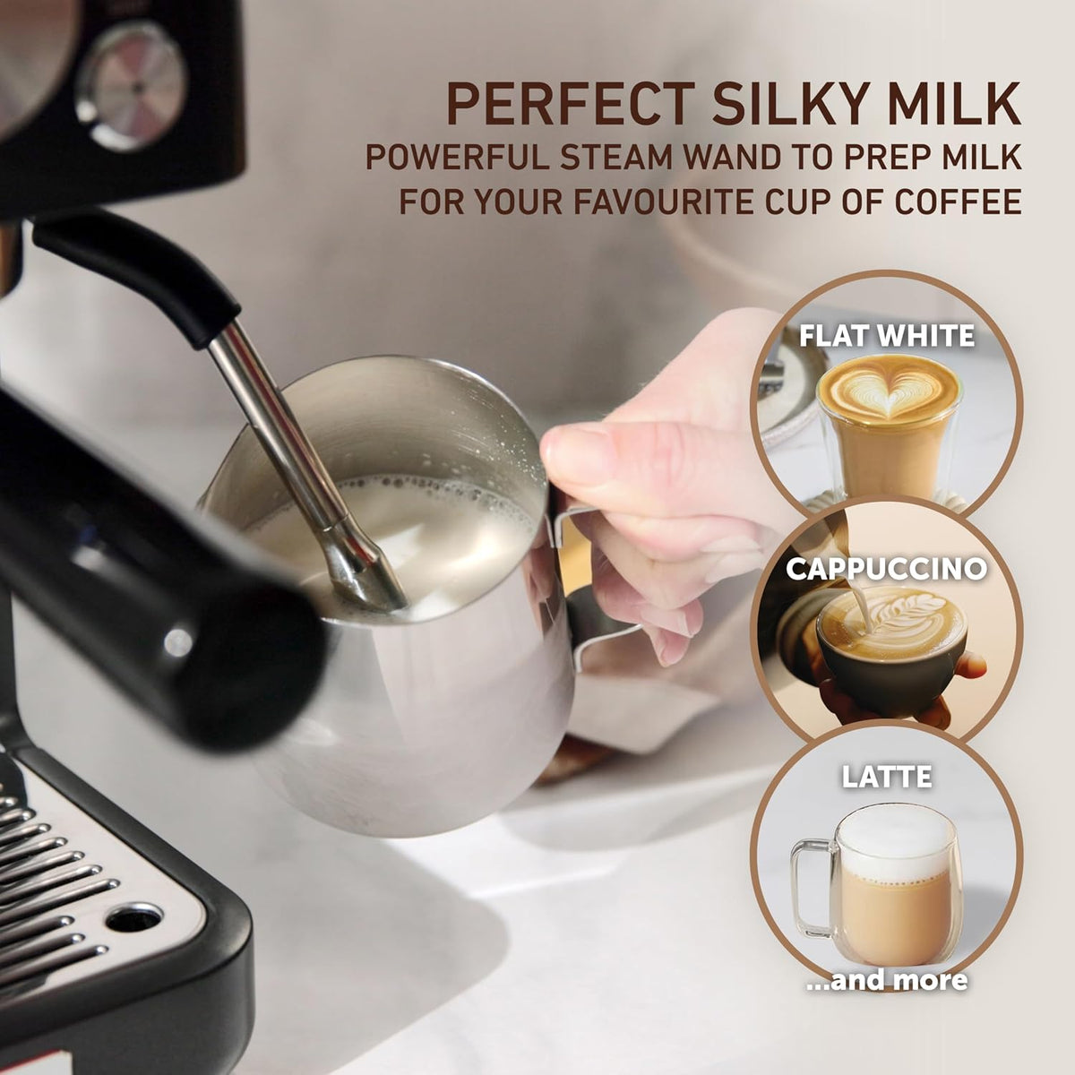 Sunbeam Origins Slimline Espresso Machine – Compact 160mm, Black - Excellent Condition