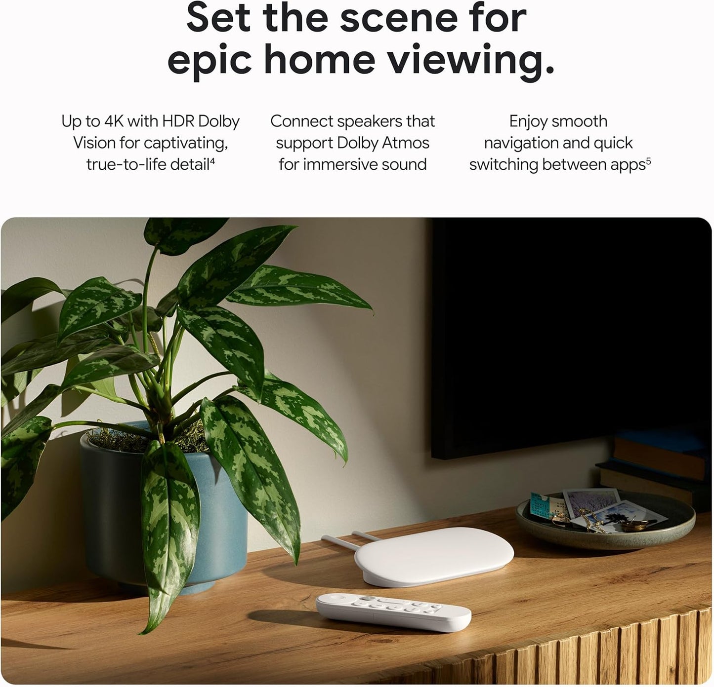 Google TV Streamer 4K (2024) – Porcelain - New Condition