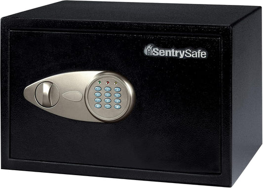 SentrySafe X055 Compact Digital Security Safe with Keypad & Override Key – 16.4L Black - New Condition