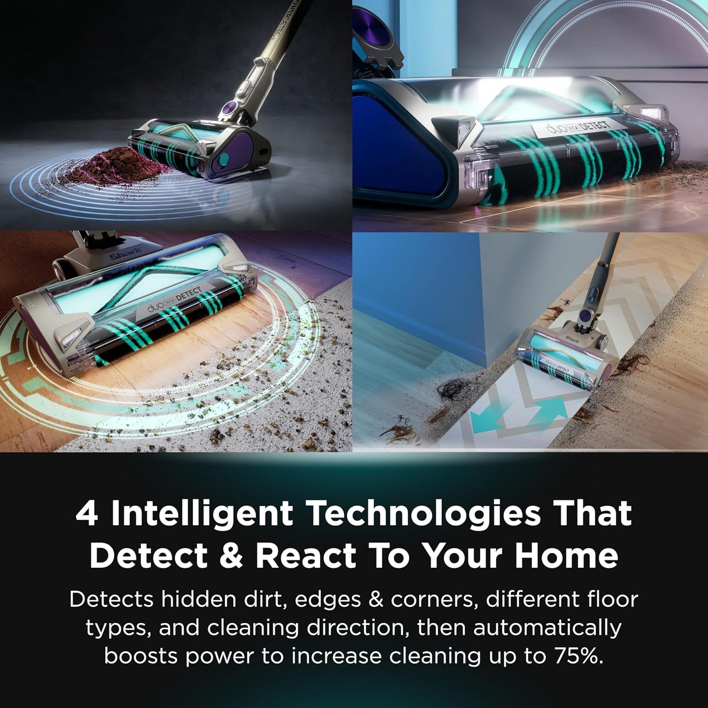 Shark Cordless PowerDetect Clean & Empty System, Multi-Directional Cleaning, Automatically Charges & 70 min Runtime - Good Condition