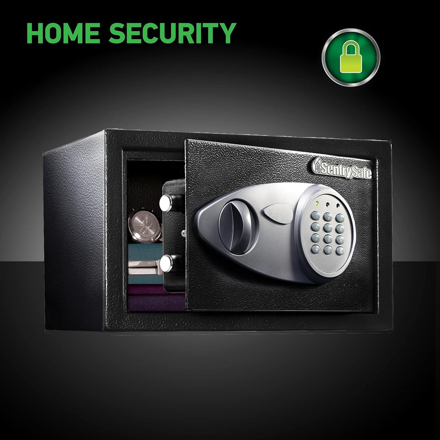 SentrySafe X055 Compact Digital Security Safe with Keypad & Override Key – 16.4L Black - New Condition