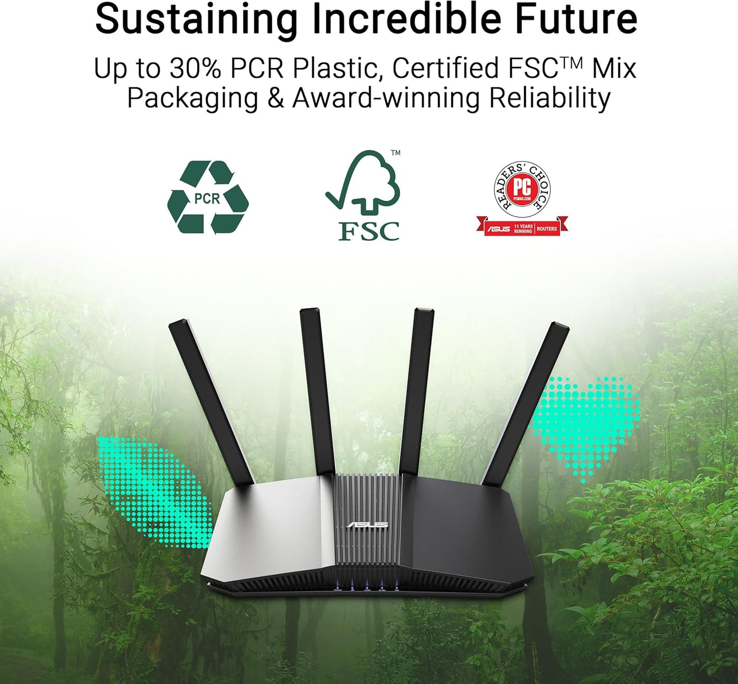 ASUS RT-BE58U BE3600 Dual-Band WiFi 7 Smart AiMesh Router - New Condition