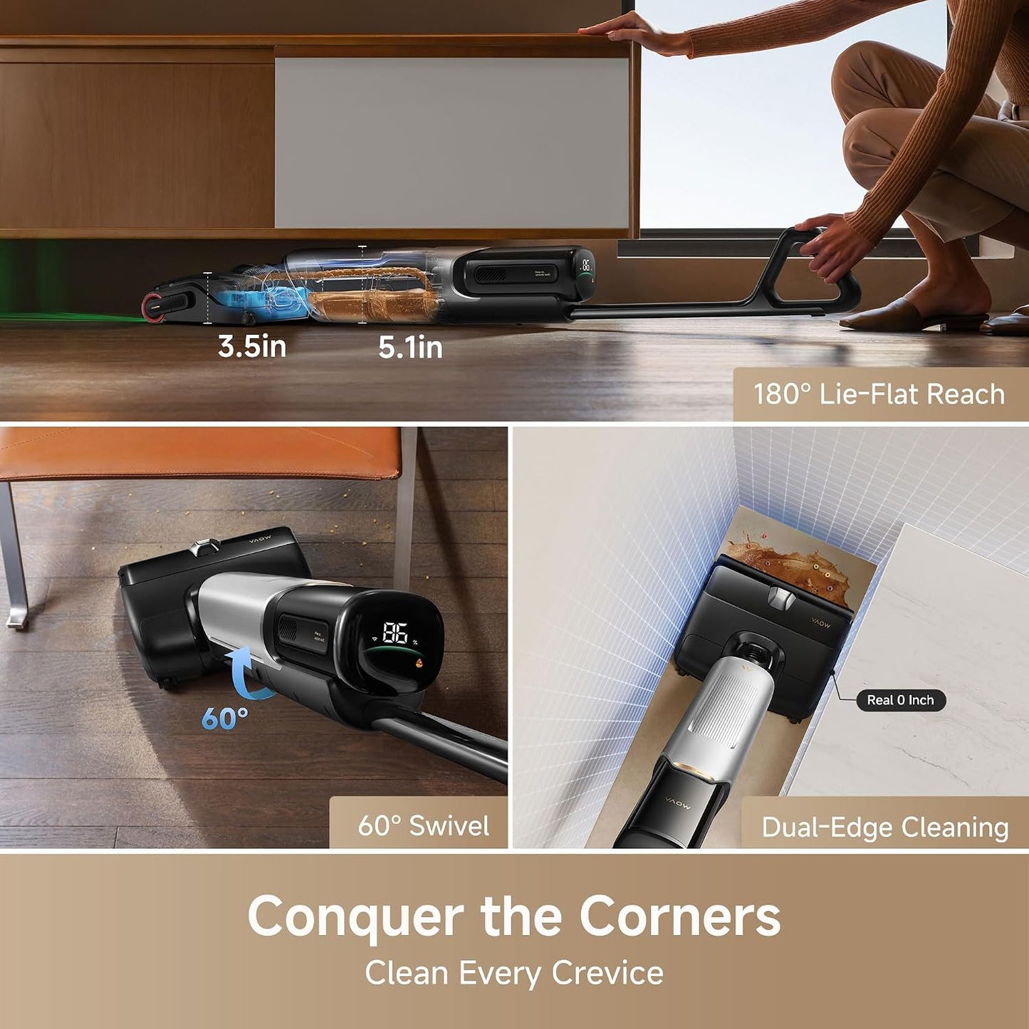 Mova X4 Pro Cordless Wet Dry Vacuum Cleaner with Hot Water Mop & Self-Cleaning - New Condition