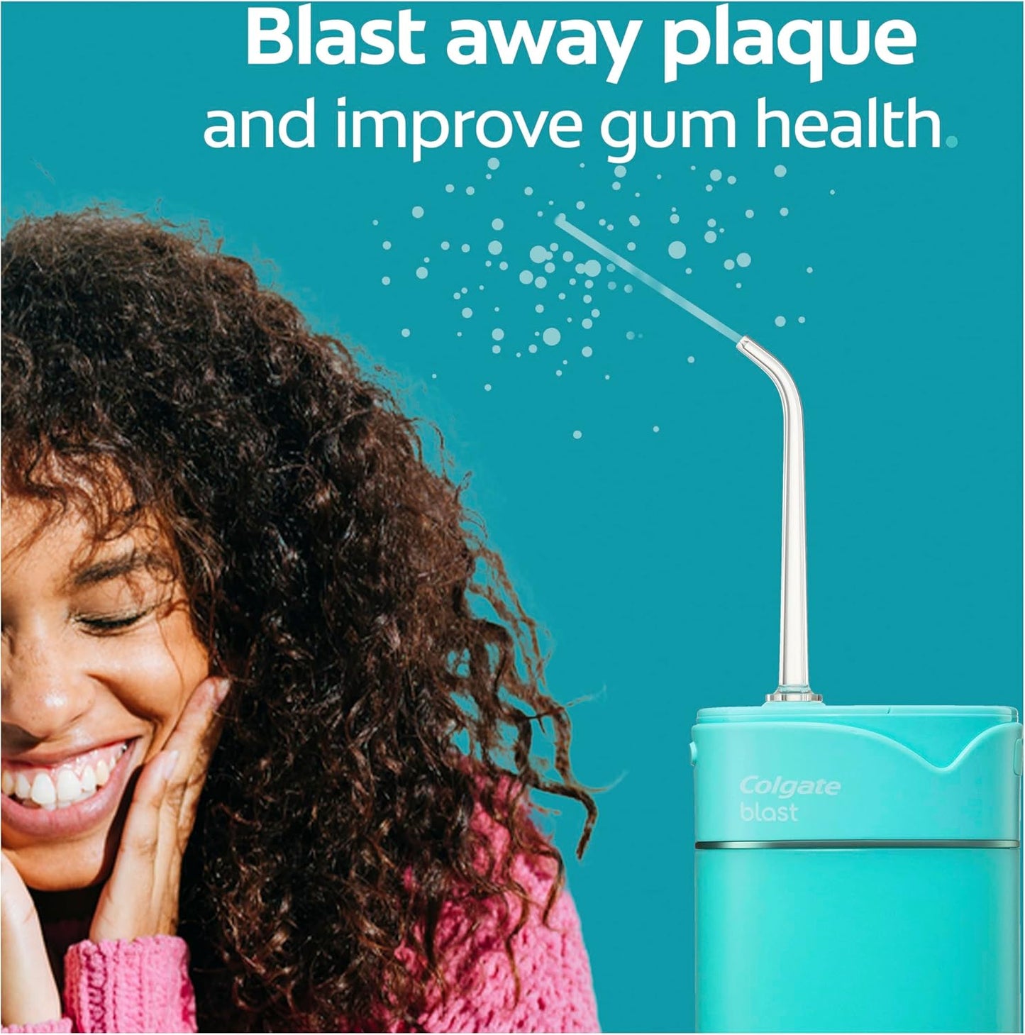 Colgate Blast Cordless Water Flosser Rechargeable 3 Modes - Good Condition
