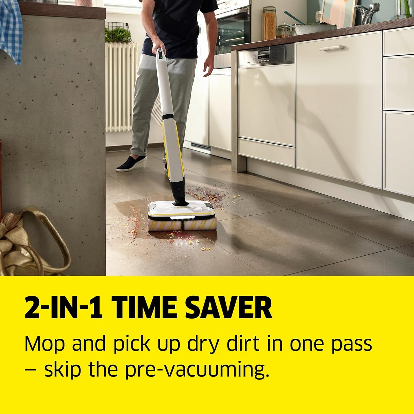 Kärcher FC 7 Cordless All-in-One Hard Floor Cleaner with 4-Roller Technology - New Condition