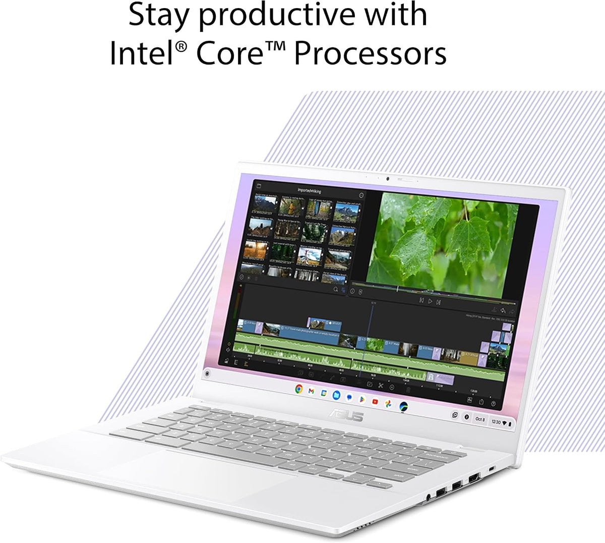 ASUS Chromebook Plus CX3402 14-Inch FHD Laptop – Intel Core Processor, 8GB RAM, 256GB UFS - New Condition