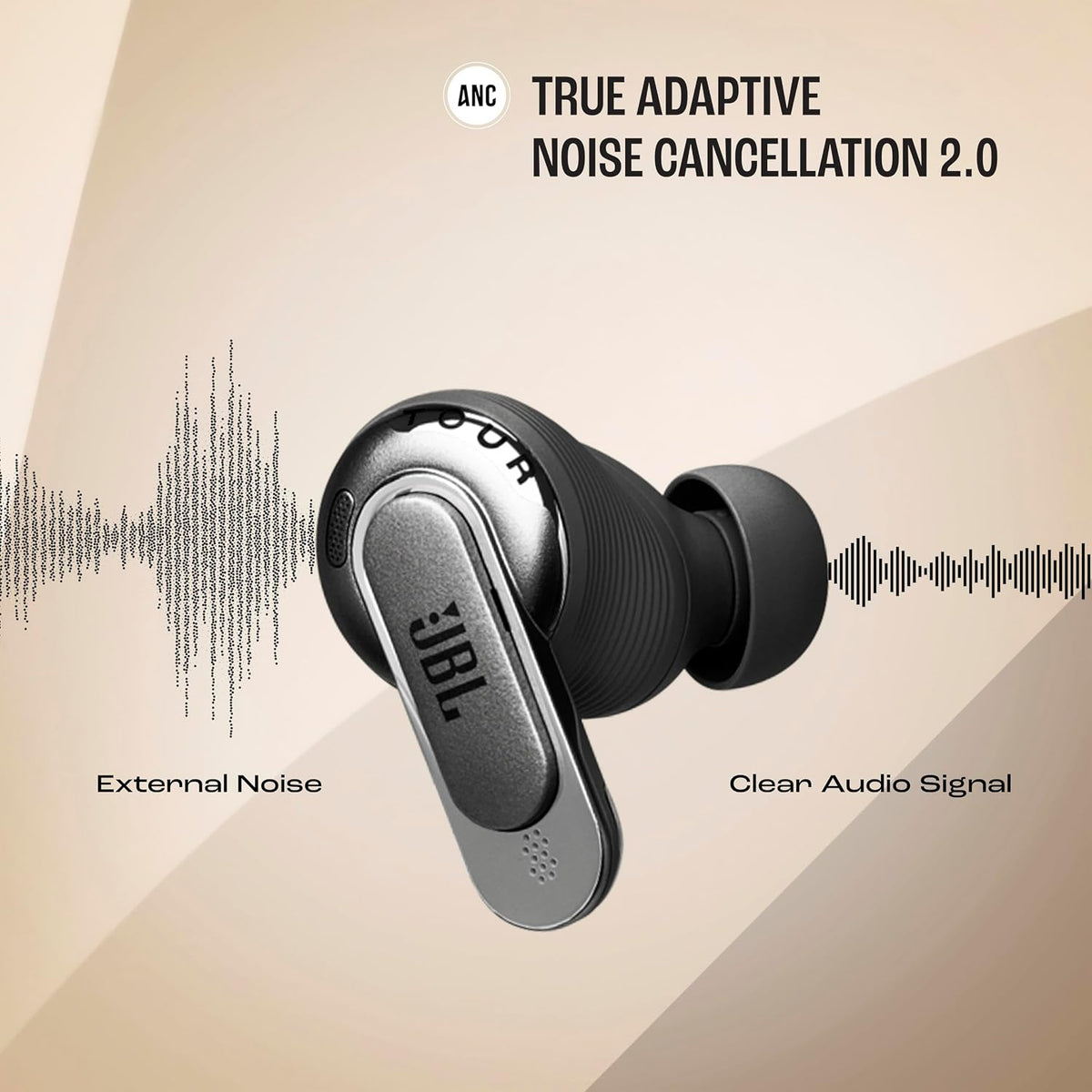 JBL Tour Pro 3 True Wireless Earbuds with Smart Charging Case – Hybrid Dual-Driver – Black - Excellent Condition