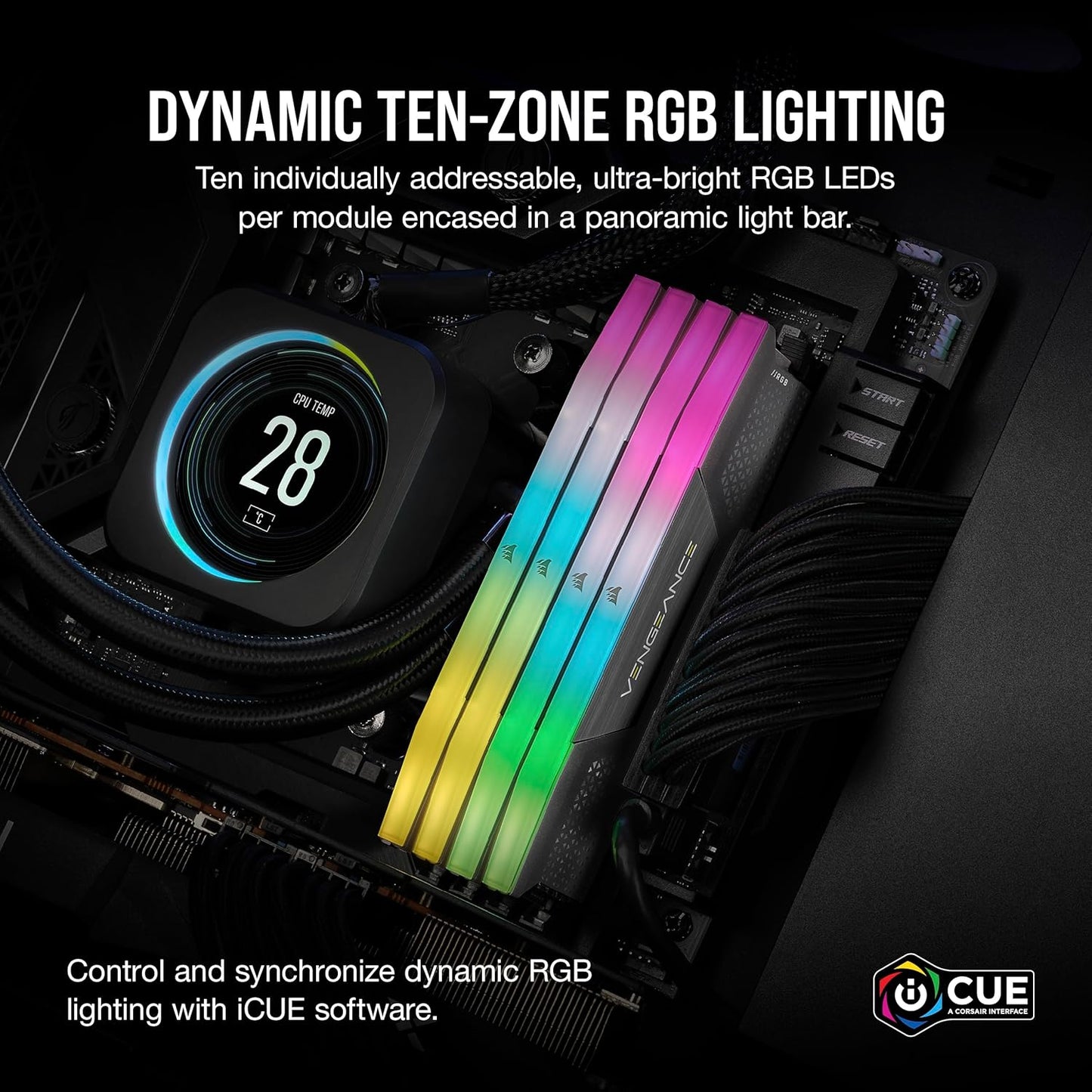 CORSAIR Vengeance RGB 96GB DDR5 RAM 6000MHz - Grey - New Condition