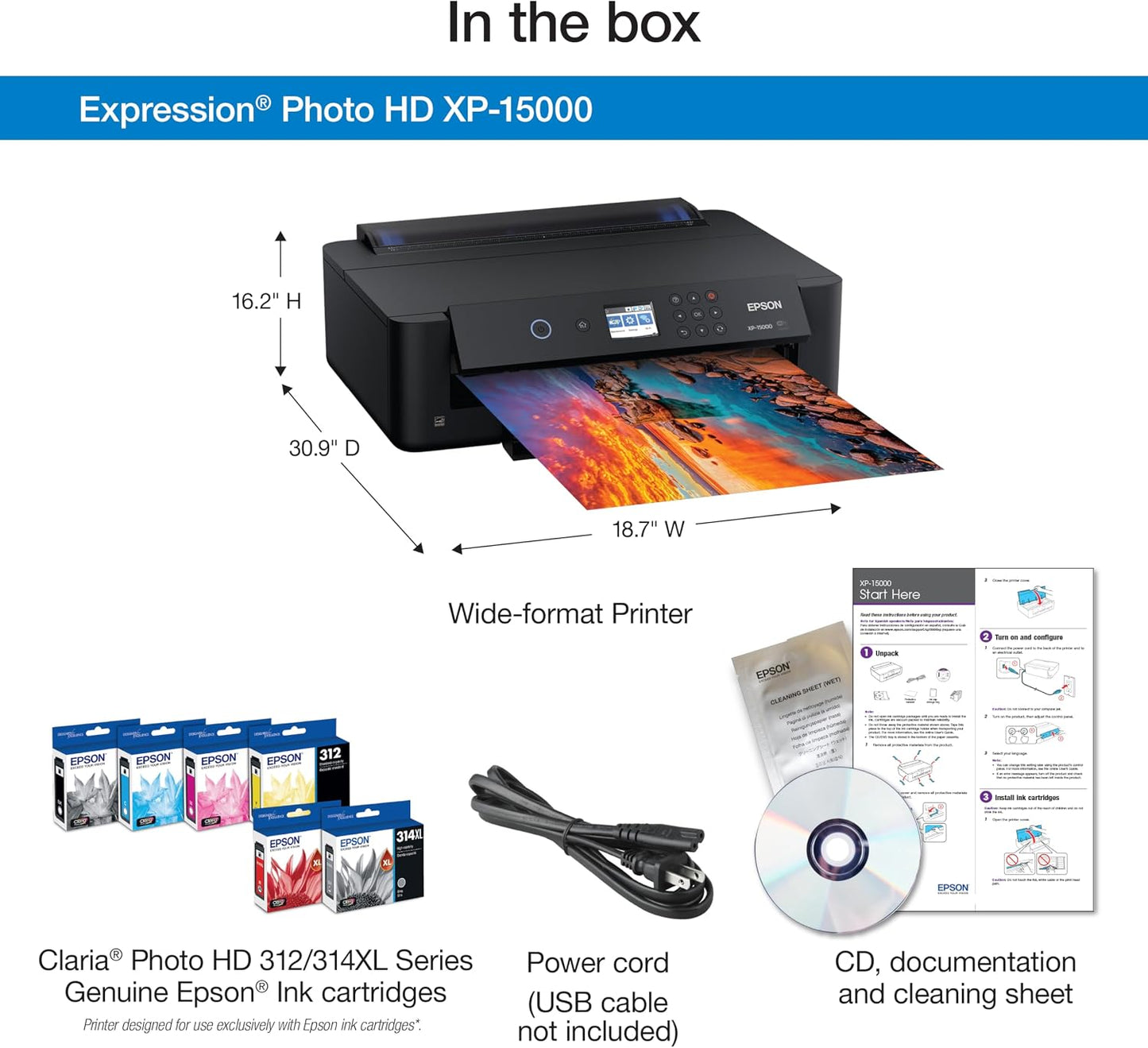 Epson Expression Photo XP-15000 A3+ Wireless Photo Printer - Excellent Condition