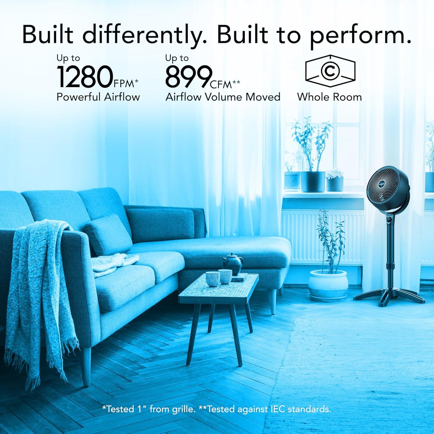 Vornado 683 Medium Pedestal Whole Room Air Circulator Fan - Good Condition