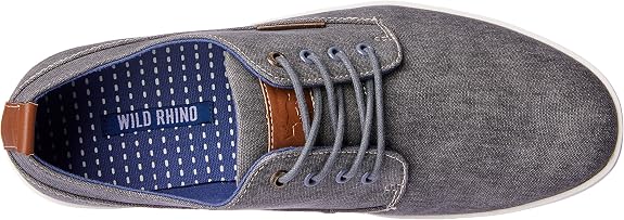Wild Rhino Hart Men's Canvas Shoes – Grey (US 10) - New Condition